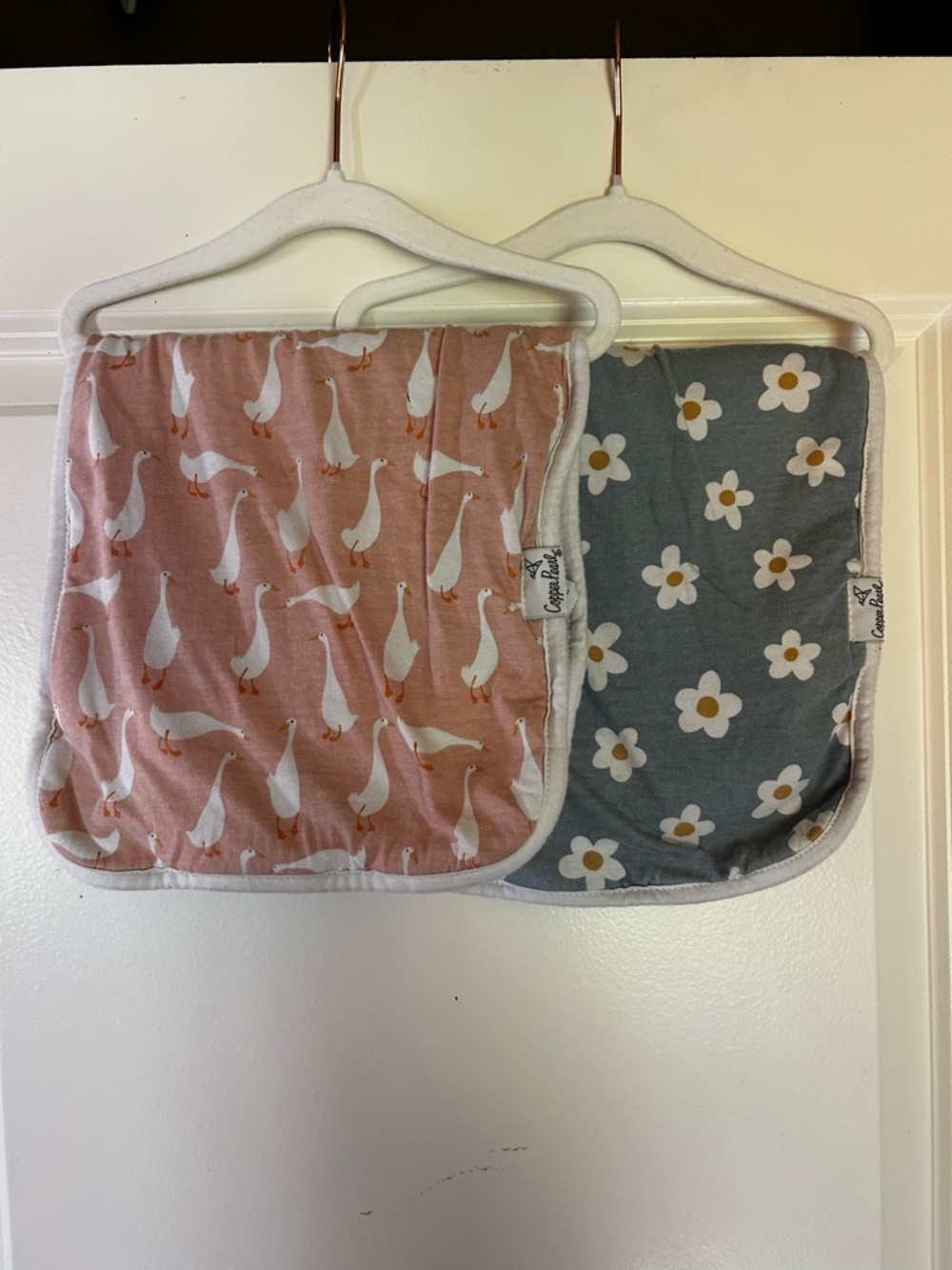 Copper Pearl Deluxe Burp Cloths